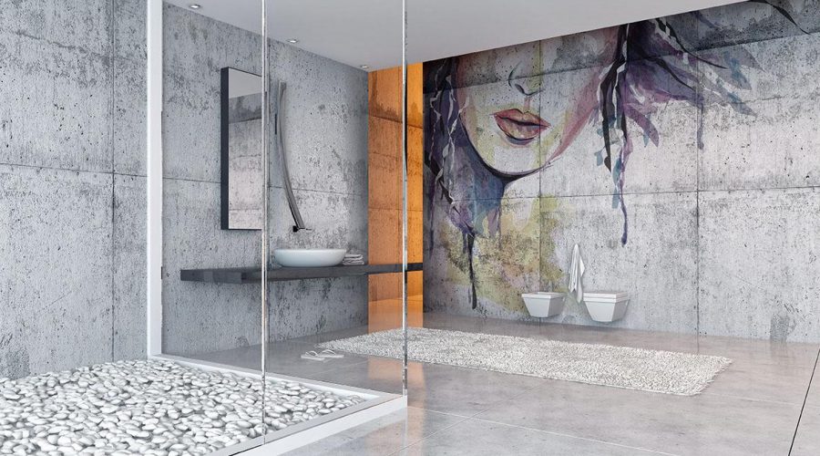 Mural Fresco (artwork): Bathroom