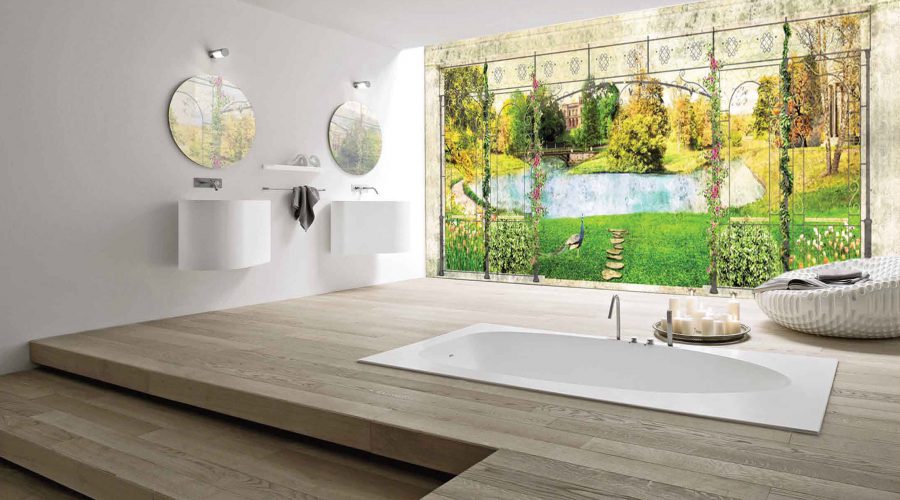 Mural Fresco Painting: Bathroom