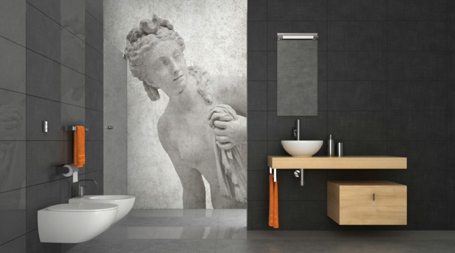 Mural Fresco Painting: Shower